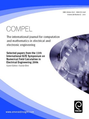 cover image of COMPEL: The International Journal for Computation and Mathematics in Electrical and Electronic Engineering, Volume 24, Issue 2
